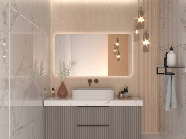 Specchio atipico con illuminazione a LED A10