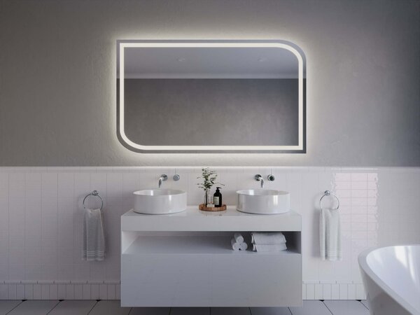 Specchio atipico con illuminazione a LED A7
