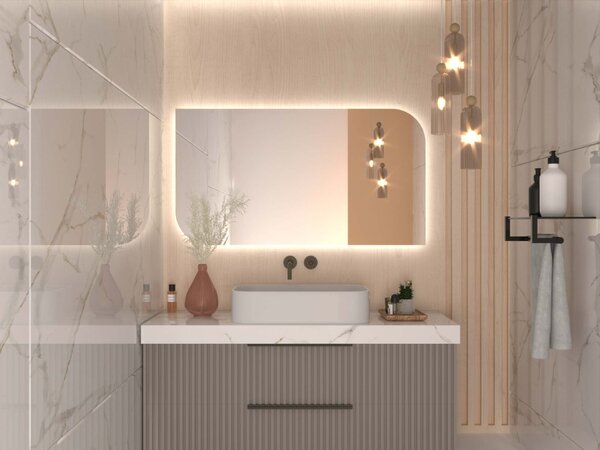 Specchio atipico con illuminazione a LED A6