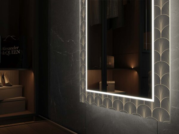 Specchio LED con decorazione D19