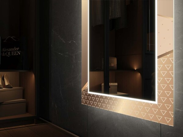 Specchio LED con decorazione D22
