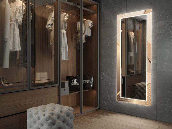 Specchio LED con decorazione D22