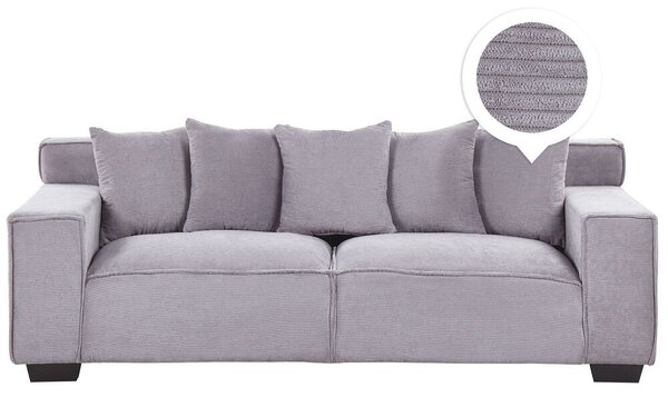 Beliani - Divano Letto Hasle Grigio Scuro Tessuto