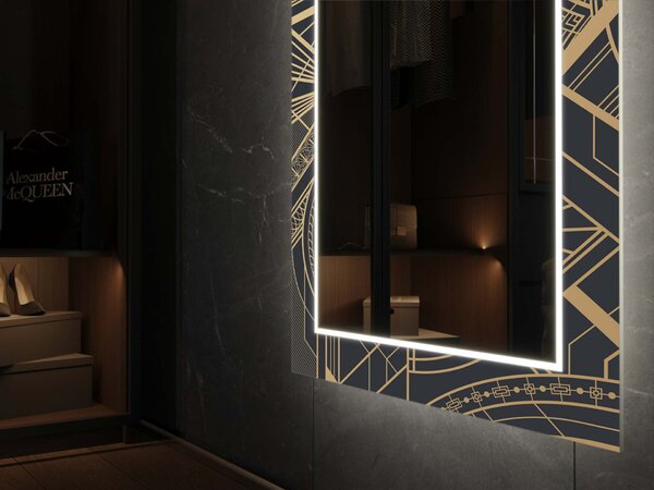 Specchio LED con decorazione D21