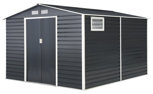 Capanno per attrezzi in metallo Malmo 3,4 x 3,2 m Store Boss antracite