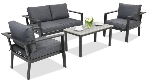 Mobili da giardino in alluminio Sydney Coffee 4 Garden Point antracite