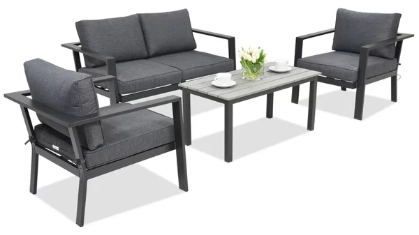 Mobili da giardino in alluminio Sydney Coffee 4 Garden Point antracite