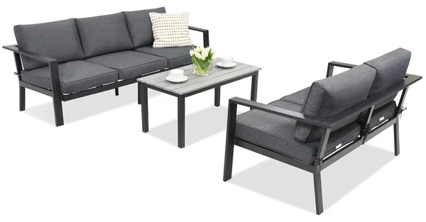 Mobili da giardino in alluminio Sydney Coffee Comfort 5 Garden Point antracite