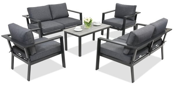 Mobili da giardino in alluminio Sydney Coffee 6 Garden Point antracite