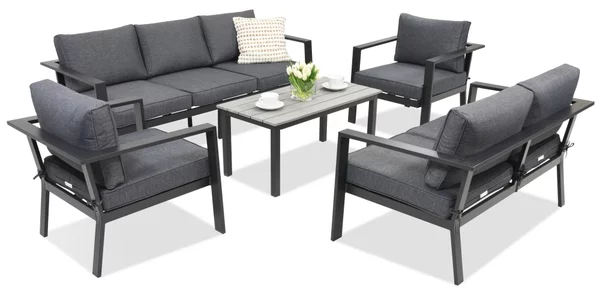 Mobili da giardino in alluminio Sydney Coffee 7 Garden Point antracite