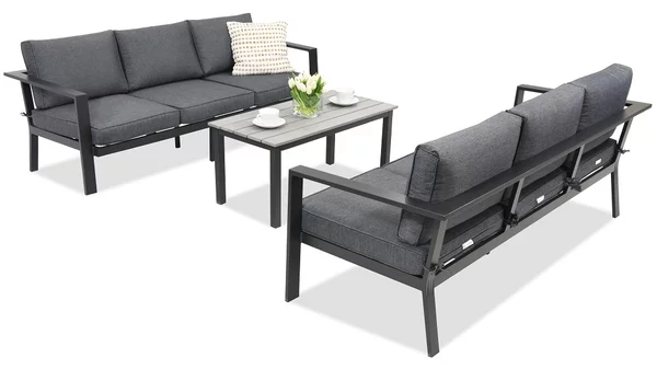 Mobili da giardino in alluminio Sydney Coffee Comfort 6 Garden Point antracite