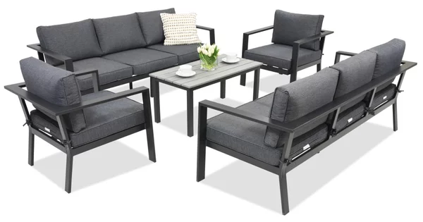 Mobili da giardino in alluminio Sydney Coffee 8 Garden Point antracite