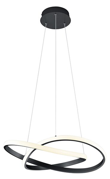 Lampada a sospensione design nera LED dimme 3 livelli - KOERS