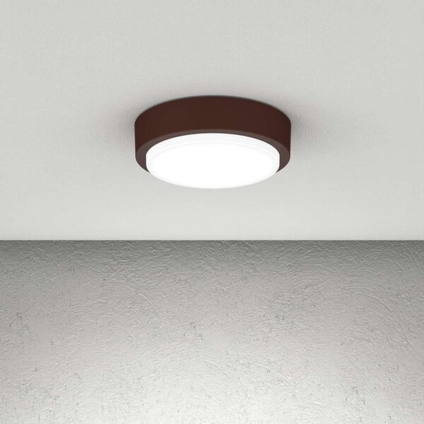 Plafoniera classica top light baku 28 co gx53 led ip54 alluminio policarbonato - Top Light