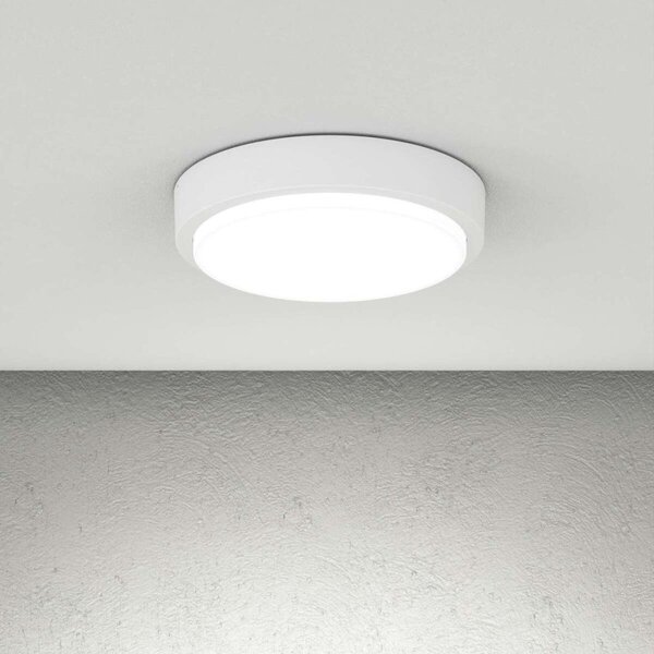 Plafoniera moderna top light baku 37 gx53 led ip54 alluminio policarbonato - Top Light