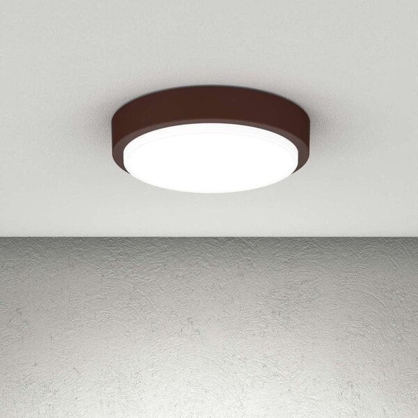 Plafoniera classica top light baku 37 co gx53 led ip54 alluminio policarbonato - Top Light