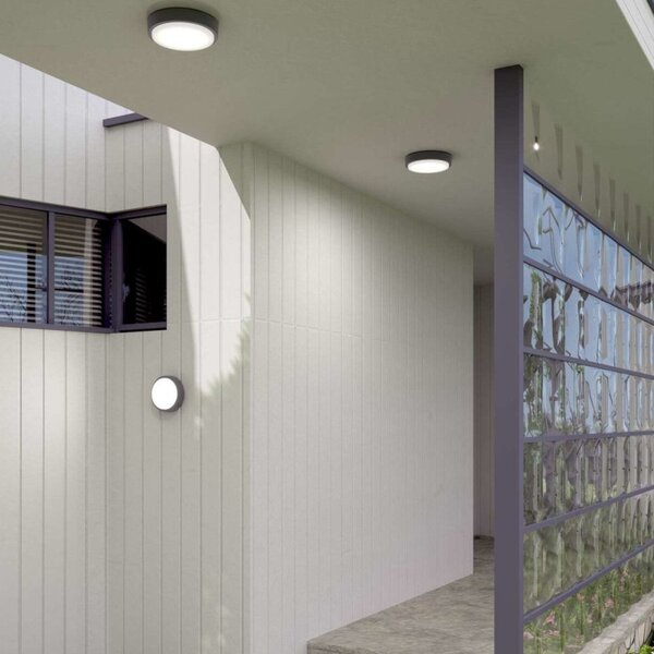 Plafoniera moderna top light baku 28 gx53 led ip54 alluminio policarbonato - Top Light