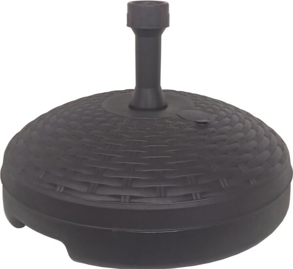 NUOVA PLASTICA ADRIATICA Base ombrellone in PVC effetto Rattan 45 cm colori Assortiti 6 Pezzi - 161