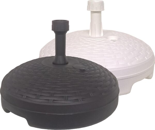 NUOVA PLASTICA ADRIATICA Base ombrellone in PVC effetto Rattan 45 cm colori Assortiti 6 Pezzi - 161
