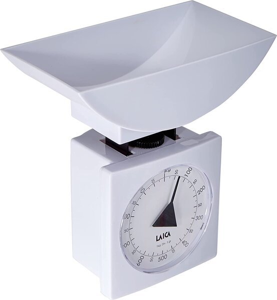 LAICA Bilancia da Cucina Meccanica Analogica Peso Massimo 1 Kg colore Bianco - K711