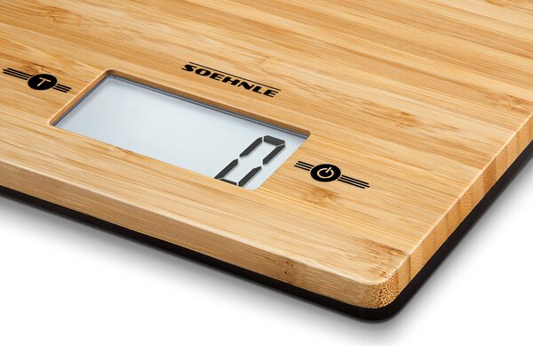 Soehnle Bilancia da Cucina Elettronica Digitale Max 5 Kg colore Bamboo - 66308
