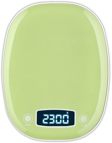 G3 Ferrari Bilancia da cucina elettronica digitale con ciotola Peso massimo 5 Kg Colore Verde - G20066 Wendy