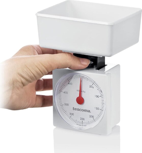 Tescoma Bilancia da Cucina per Alimenti Analogica Peso Max 0,5 Kg con Ciotola - Linea Accura 634520