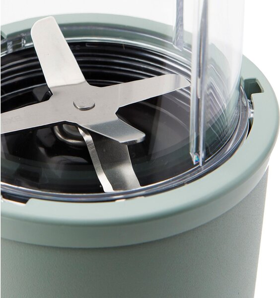 NutriBullet Blender Frullatore con Bicchiere Capacit 0.9 Litri Potenza 900 Watt + Caraffa da 700 ml e Coperchi colore Verde - NB907MAJD