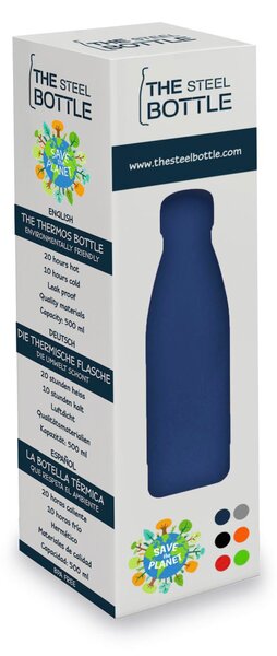 Steel Bottle Borraccia Termica Bottiglia 500 ml colore Blu