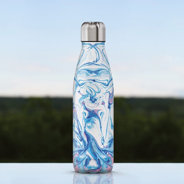 The Steel Bottle Bottiglia termica in Acciaio Inox 500 ml colore Blue Silk