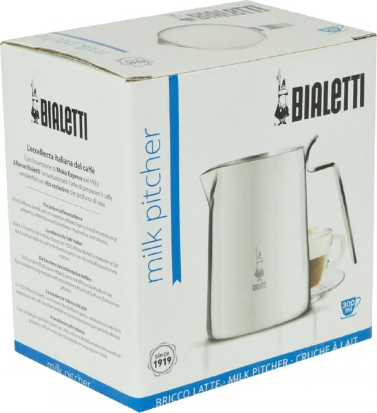 Bialetti Bricco Latte in Acciaio Inox 18/10 Milk Pitcher 30 cl - Elegance