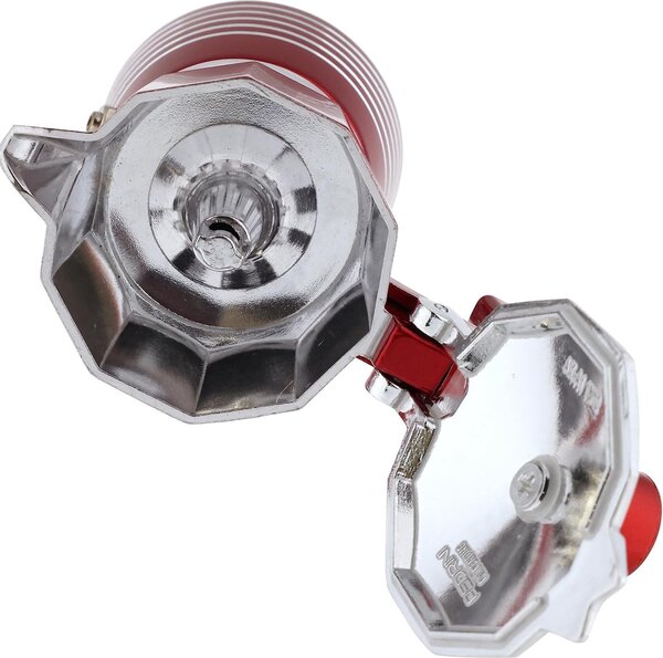 Pedrini Caffettiera 3 tazze Moka in Alluminio colore Rosso Passion - 02CF115 Infinity