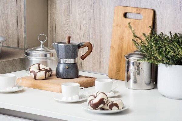 Tognana Caffettiera Moka 1 Tazza manico effetto legno - V443001MGRW