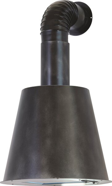 ARTEL Cappa Cucina Aspirante a Parete Larghezza 50 cm finitura Ghisa/Piombo - Urban Style