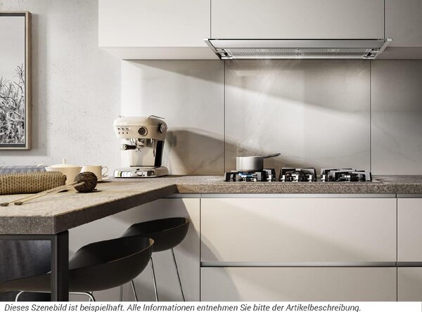 Elica Cappa Cucina Aspirante Sottopensile Incasso Larghezza 90 cm Profondit 30 cm colore Acciaio - PRF0109788 GLASS OUT IX/A/90
