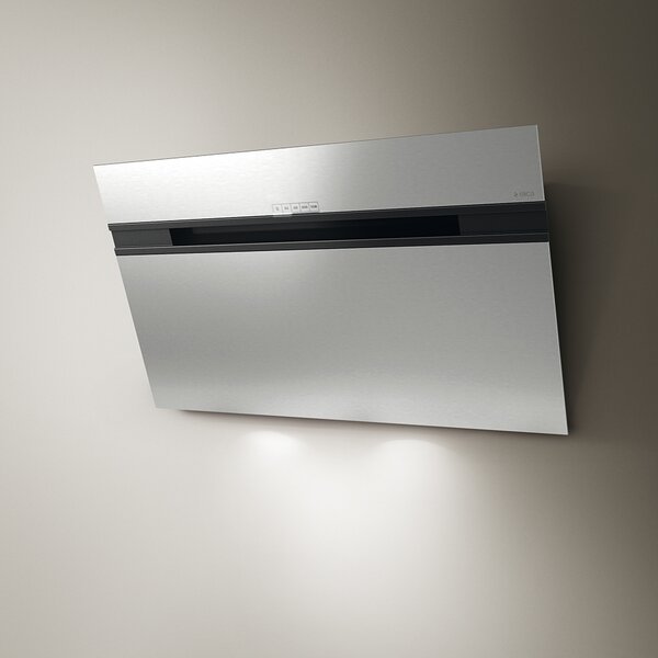 Elica Cappa Cucina Aspirante a Parete Larghezza 90 cm Profondit 14 cm colore Acciaio - PRF0110515 STRIPE IX/A/90