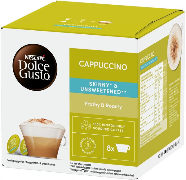 Nescaf Dolce Gusto Capsule Dolce Gusto Cappuccino Light 8 Tazze Confezione 16 Pezzi - 12503795