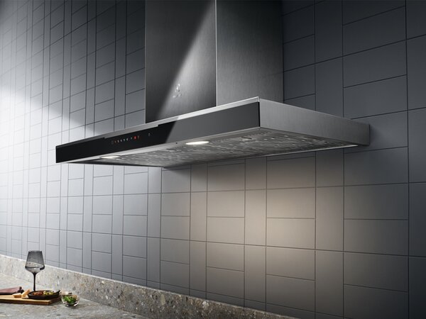 Electrolux Cappa Cucina Filtrante / Aspirante da Parete Larghezza 90 cm colore Acciaio Inox - KFTB19X Serie 900 SilenceTech