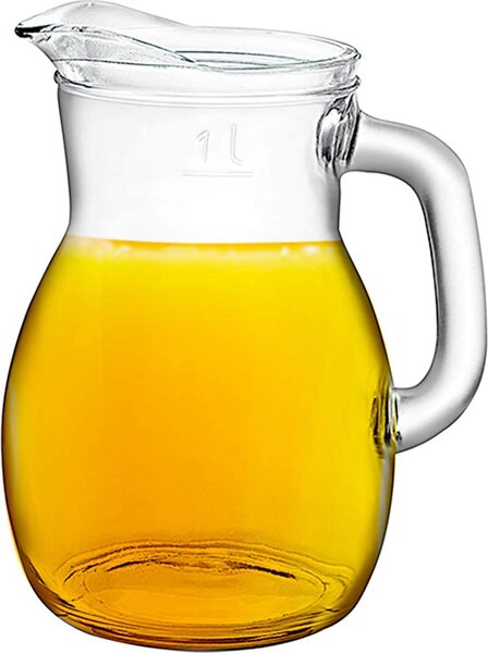 Bormioli Rocco Caraffa Vetro trasparente con Manico e Becco versatore Capacit 1000 cc - 146160MU3321990