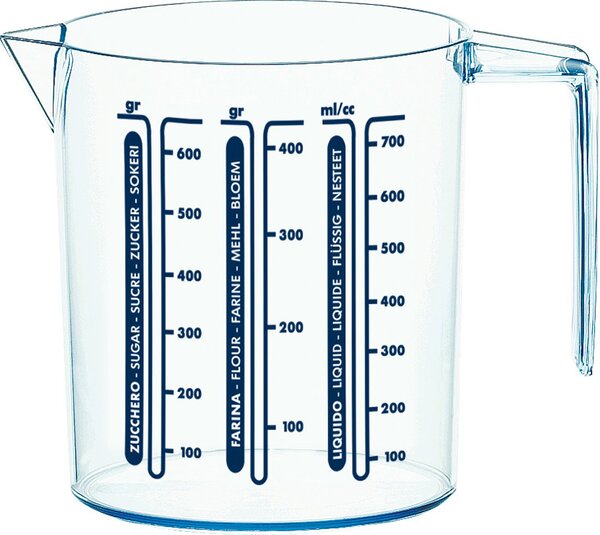 Cosmoplast Caraffa Graduata Per Solidi e Liquidi cm 10x12 h 750 ml - 411