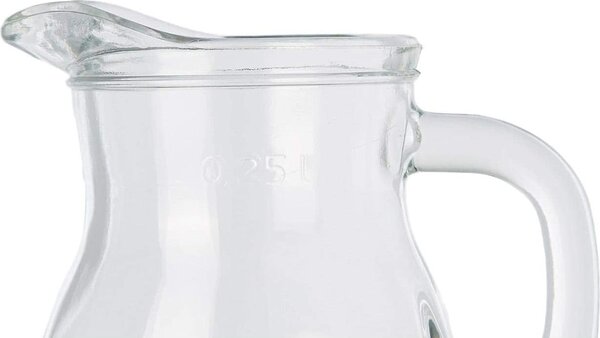 Bormioli Rocco Caraffa Vetro trasparente con Manico e Becco versatore Capacit 250 cc - 146140MU4321990