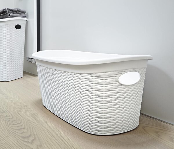 STEFANPLAST Cesta Portabiancheria 35 L Elegance Bianco - 30210