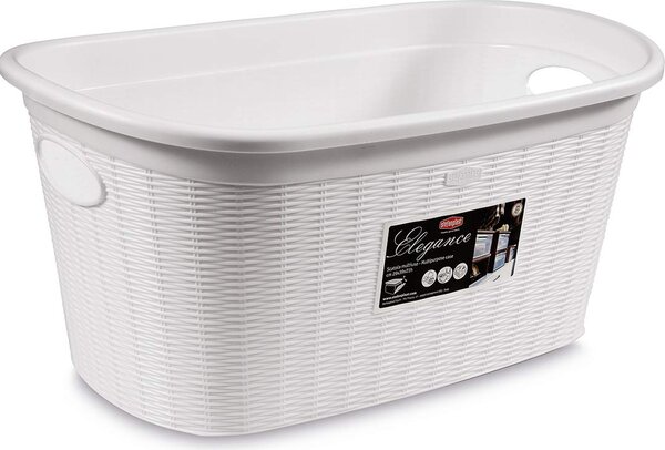 STEFANPLAST Cesta Portabiancheria 35 L Elegance Bianco - 30210