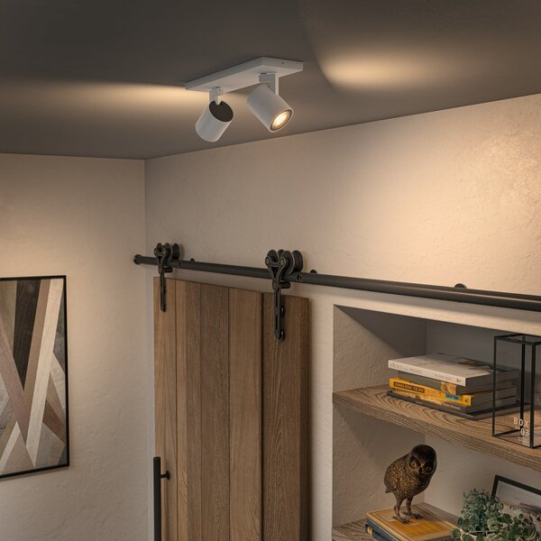 Plafoniera Philips Hue, Philips Hue Runner, dimmerabile, Bianco, Soggiorno, Alluminio, Moderno
