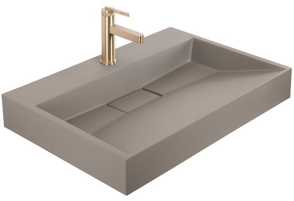 Lavabo in conglomerato Rea GOYA TAUPE 70CM