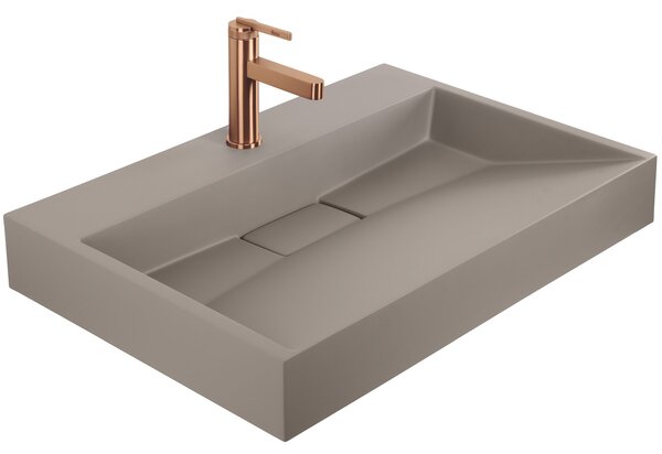 Lavabo in conglomerato Rea GOYA TAUPE 70CM