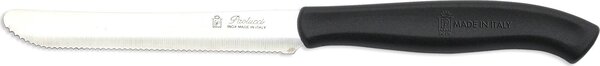 Family Coltello Bistecca Confezione 6 pezzi lama in Acciaio Inox lunghezza 11 cm colore Nero - 4803N