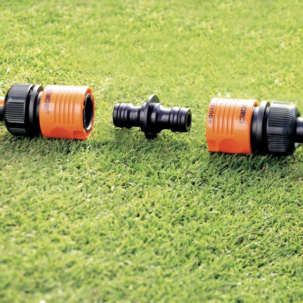 Claber Congiunzione a due vie per Tubi da Giardino Irrigazione Attacco rapido - 8613