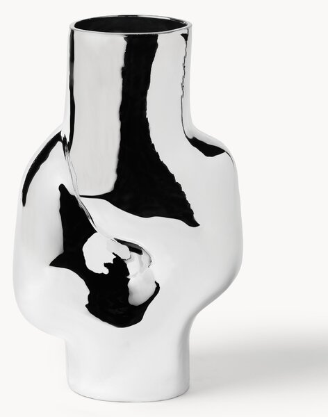 Vaso in vetro fatto a mano Gleam, Alt. 32 cm