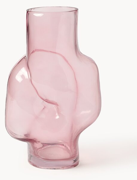 Vaso in vetro fatto a mano Gleam, Alt. 32 cm